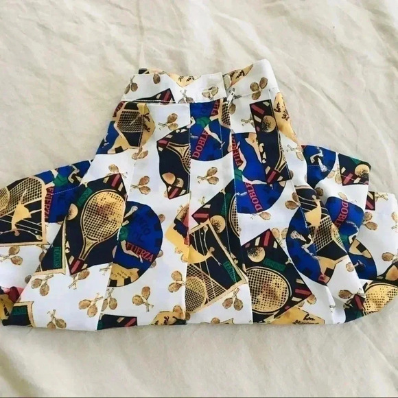 Lavon Sport - VINTAGE Tennis Themed Tennis Skirt - Picture 6 of 13